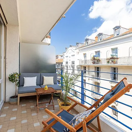 Quiet 1 Bdr Downtown Terrace Ac & Parking 尼斯