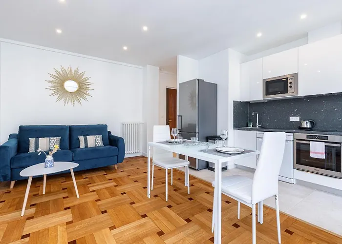Quiet 1 Bdr Downtown Terrace Ac & Parking Appartement Nice